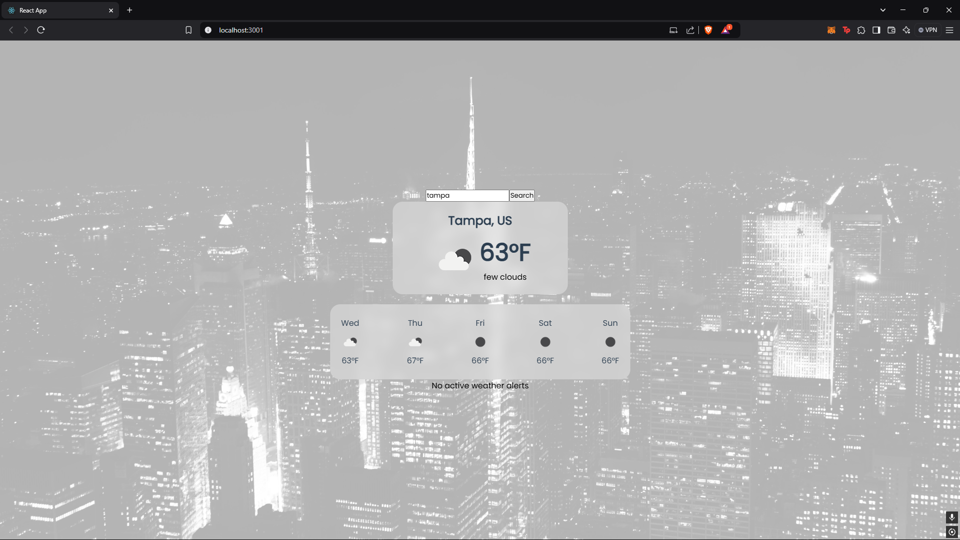 WeatherNow Screenshot